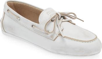 miu miu silver boat shoes|miumiu shoes usa.